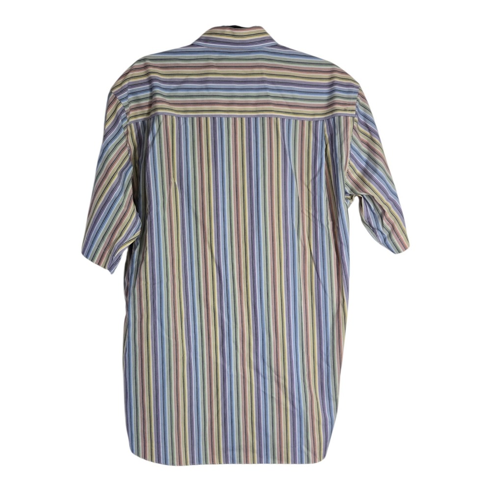 Forsyth Of Canada, Inc Striped Men's Size Large Button Up 100% Cotton Shirt - Picture 6 of 6
